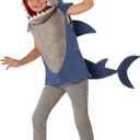 Morph Shark Costume Kids, Kids Great White Shark Costume, Boys Halloween Costumes (Large)