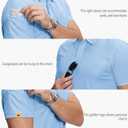 ZITY 5 Pack Mens Polo Shirt Short Sleeve Sports Golf Tennis T-Shirt Moisture-Wicking Summer Shirts (M)