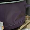 bella 6.0 Qt Programmable Slow Cooker, Ceramic Nonstick Coating, Adjustable Temperature & Cooking Times, Dishwasher Safe Stoneware Pot & Tempered Glass Lid, Tangle Free Cord Wrap, Plum