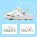 HOBIBEAR Toddler Girls Classic Clogs Slip on Garden Shoes Non-Slip Water Shoes Beach Pool Shower Slides Comfortable Summer Sandals for Indoor Outdoor White (White)