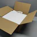 Bakepacker 100-Pack Wide Large Size Paper Bags With Handles Bulk 12.6"x4.3"x10" White Party Shopping Bags