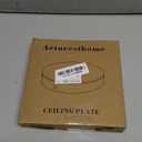 Arturesthome 7" Wood Ceiling Canopy Light Kit Rewind Single Hole with Hardware, Ceiling Plate for Pendant Lighting Chandelier, Screw Fixing on Both Sides (7.08 Inch)