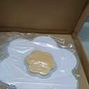 LED Ceiling Light Fixture 15.7in Dimmable Flower Shape Wooden Nursery Light with Remote for Kids Room, Bedroom, Living Room