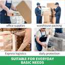 Stretch Film, HERKKA Stretch Wrap with Handles Industrial Strength, Moving Wrapping Plastic Roll, Shrink Wrap for Pallet Wrap, 15" x 1000 Feet, 4 Pack, 60 Gauge