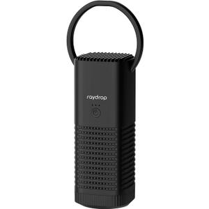 raydrop Portable Mini Air Purifier, Cordless Small HEPA Air Purifier, Personal Desk Air Purifier for Car Travel Bedroom Office Room Dorm, Rechargeable, Aromatherapy (Black)