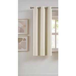 Beige Blackout Curtains 1 Panel - Beige Curtain Panels/Window Drapes Insulated Thermal Solid Color Room Darkening Blackout Curtains Grommet Top 110" x 210" 