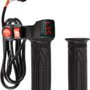 Electric Bike Throttle Grip, 12-72V Three Speed E-Scooter Tricycle Motor With Forward and Reverse Accelerator for Electric Motorcycle