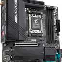 GIGABYTE B650M AORUS Elite AX AMD AM5 mATX Motherboard, Support Ryzen 9000/8000/7000 Series, DDR5, 12+2+2 Power Phase, PCIe 5.0 M.2, USB-C 3.2 Gen 2, WIFI6E, 2.5GbE, EZ-Latch, Q-Flash, RGB Fusion