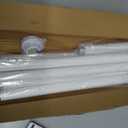 Mcrbeay Shower Curtain Rod, 1" Diameter Heavy Duty Tension Shower Rod, Non Slip Adjustable 28-102 inch No Drilling Shower Curtain Rods Spring Tension For Bathroom, Shower Stall, No Rust, White
