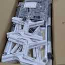 Garvee Kids Table and 6 Chair Set,47 in Modern Height Adjustable Toddler Table and 6 Chairs Set with Non-Slip Desk Legs& Organizer Graffiti Desktop,Preschool Activity Art Craft Tables for 6Gray (Grey)