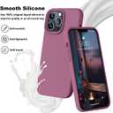 Ktele Compatible with iPhone 13 Pro Case 6.1 inch Premium Liquid Silicone with [Soft Anti-Scratch Microfiber Lining] Gel Rubber Full-Body Bumper Protection Case for iPhone 13 Pro-Lavander Purple