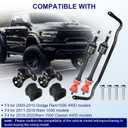 Front Suspension Stabilizer Bar 55398938AC & K80894 Sway Bar Link Kit with Bushing Kit Fit for Dodge Ram 1500, 2011-2018 Ram 1500, 2011-2018 Ram 1500, 2019-2022 Ram Classic 1500 4WD,Replace 55398938AB