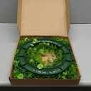 18" St Patricks Day Shamrock Wreath for Front Door,St Patrick Day Artificial Wreath Outdoor Decorations, Lucky Clover Spring Summer Greenery Hanging for Farmhouse Wall Window Indoor Porch Home Decor