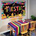 10x8ft Mexican Fiesta Backdrop Cinco De Mayo Party Photography Background Mexican Fiesta Carnival Party Banner Decorations Photo Studio Props