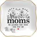 Tiny Detalles Jewelry Dish Mother’s Day for Mom – Birthday Gifts for Mom Nana Gigi, Ceramic Ring Dish for Mothers Day Decorations, Thank You Mother In Law Step Mama Gift, Christian Gifts for Women