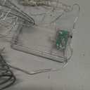 Sumind Angel Christmas Tree Topper with Bow and LED Light String, 9 Inch Lighted Glittered Angel Treetop Xmas Holiday Christmas Decorations Ornament, Not Pre-lit(Silver)