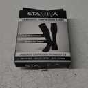 Physix Gear Compression Socks 20-30 mmHg - Men & Women - Running, Nurses, Shin Splints, Flight, Travel (Black) S/M