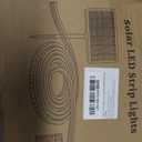 DBFAIRY 50Ft Solar LED Strip Lights Outdoor, Large Capacity Solar Powered Light Strip Auto On/Off with Remote Timer 8 Lighting Modes for Pathway Patio Pool Camping Decor, 2700K Warm White
