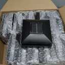 VOLISUN 4x4 Solar Post Cap Light 12pack,Solar Fence - Cap Lights Outdoor Waterproof for Wooden/Vinyl Post,Black Deck Post Cap Light Solar Powered with Warm White for Garden/Patio/Porch