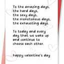 Romantic Valentines Day Card for Him Her, Heartfelt Valentines Day Card for Boyfriend Girlfriend, Cute Happy Valentines Day Gift for Husband Wife, Pack of 6