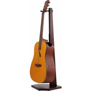 Nefelibata Wooden Guitar Stand - Handmade German Ash Solid Semi-curved Design Wood Stand Floor, Best for Acoustic guitars, Classical guitars, Banjos, Mandolins(Brown)