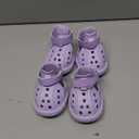 Dog Shoes for Hot Pavement, Non-Slip Waterproof Breathable Easy to Clean Put On and Take Off Dog Boots, Paw Protector for Hot Summer Roads Winter Snow (Purple, Size 8:(3.15"x2.56")(L*W)