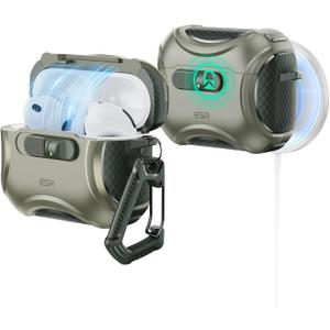 ESR for AirPods Pro 3 Case (2025), Compatible with Airpods Pro 3rd Generation Case (USBC Cable), Effortless MagSafe, DropProof Lock, Easy Open, Cyber Series, Green