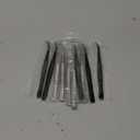 Honoson 10 Pcs Stainless Steel Tweezers for Crafting with Curved Serrated Tip Multipurpose Forceps Sewing Machine Tweezers Bulk (Silver,Black)