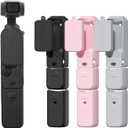 BRDRC Pocket 3 Silicone Cover, Protective Case Lens Protector Scratch-Resistant Sleeve Skin Compatible with DJI OSMO Pocket 3 Creator Combo Accessories(Black)