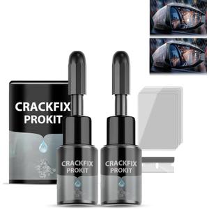 2PCS Crack fix Pro Kit Windshield Crack Repair Fluid Kit Windshield Repair Car Chips and Cracks Car Glass Repair Kits
