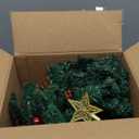 XmasExp 20in Mini Christmas Tree with Lights Green Small Christmas Tree Artificial Tabletop Xmas Decor Holiday Decoration for Home, Office, Party