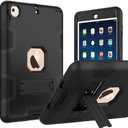 Puxicu Case for iPad mini 1 2 3 (Old Model), Heavy Duty Rugged Protective, Cover for 7.9 inch iPad mini 1st 2nd 3rd Generation, Black