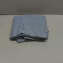 Light Blue Curtains 38 Inch Wide for Living Room 2 Panels Back Tab Pocket Light Reducing Semi Sheer Linen Long Skinny Small Country Blue Curtains for Bedroom Side Windows Grey Blue Width 38x84 Length