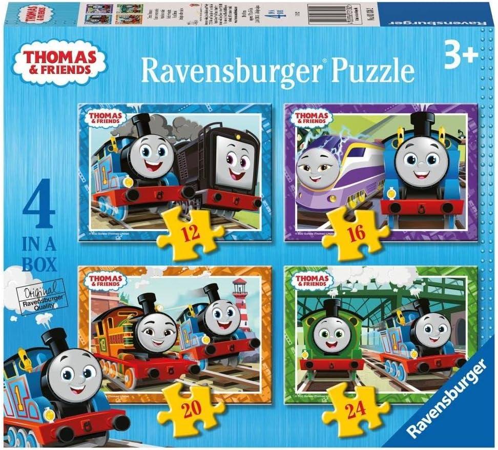 Ravensburger Thomas & Friends Jigsaw Puzzles for Kids Age 3 Years Up - 4 in a Box (12, 16, 20, 24 Pieces) - Educational Toys for Toddlers