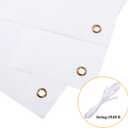 Zonon Large Blank Banners And Signs Polyester Oxford Cloth Sublimation Banner To Decorate With Hanging Rope For Indoor Wall Outdoor Easy Hang Diy Signs For Business Office(White,2 x 6 Feet)