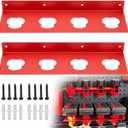 2-Pack Battery Holder W/Screws for Milwaukee M12, 12V Battery Holder, Wall Mount for 12V Batteries