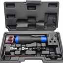 Brake Line Flaring Tool Kit, 3/16 in and 1/4 in Double Flaring Tool, Flare Tool for Vehicle Brake & Hydraulic Lines