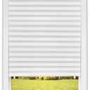 Redi Shade No Tools Original Light Filtering Pleated Paper Shade White, 36" W x 72" L, - 6 Pack