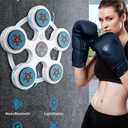 BVK Music Boxing Machine, Smart Bluetooth Trainer With Gloves, Wall Mount for Adults, Shockproof Silent, Target Workout Equipment for Home, Office, Gym
