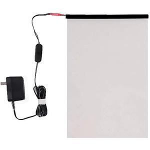 PDLC Switchable Smart Film Electric Smart Glass Film Adhesive All Day Privacy Protection Window Sticker, 6Inch x 12Inch