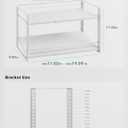 Kitchen Counter Shelf, 2-Tier Expandable Cabinet Organizer Shelf with Multiple Setup, Heavy-Duty Metal Storage Riser for Cupboard, Countertop, Pantry, Coffee Station, Under Sink, Desktop Office, 9.84D * 11.02-19.09W * 11.02H