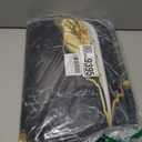 beifivcl 4Pcs Marble Shower Curtain Sets, Bathroom Decor Sets, Luxury with 12 Hooks, Bath Mat, Toilet Lid Rug and Non-Slip U Shape Mat Accessories, 72 x 72 Inch, Black