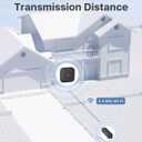 X-Sense Smart Mailbox Alarm, Wireless Long Range Mailbox Alert, Mailbox Sensor with SBS50 Base Station for Delivered Mail, SMA11