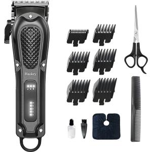 Haokry Hair Clippers for Men Professional - Cordless&Corded Barber Clippers for Hair Cutting & Grooming Rechargeable Beard Trimmer