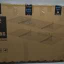 2-Pack 2x3ft Adjustable Garage Wall Shelving 560lbs Load Capacity Heavy Duty Wall Mounted Storage Shelf Metal Floating Shelves for Garage(Black)