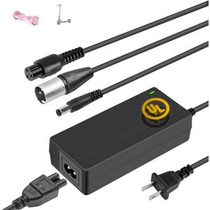 Electric Scooter Charger for Gotrax,Jetson, Razor MX350,Replacement for 24V/25.2V/25.6V/25.9V Battery Charger,UL Certified