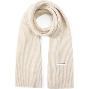 Womens Winter Scarf For Women, Long Warm Knit Scarf Soft Wrap Winter Scarves For Women (Off-White)