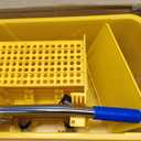 Mind Reader Mop and Bucket Set with Wringer, Mop Included, 5.5 Gallon Cleaning System with Wheels, Upward Press Wringer, Small Mop Compatible