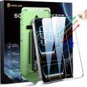 MAGIC JOHN 2 PACK for iPhone 17 Pro (6.3") Eye Protection Screen Protector, HD Clear, Auto Dust-Elimination, 9H Tempered Glass & Scratch Resistance, Full Edge Coverage