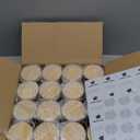 Thick Candle Jars for Making Candles 16 Pcs, 7 OZ Empty Jars with Wood Lids for Candle Making, Sample Container, Frosted White